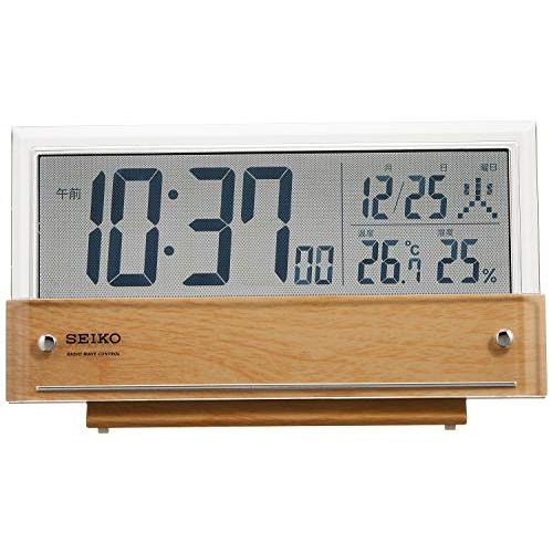 セイコークロック(Seiko Clock) 置き時計 目覚まし時計 電波 デジタル カレンダー 温度...
