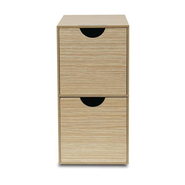 TATSU-CRAFT（タツクラフト） Bosk バスク 収納ボックス S 2段 NA ナチュラル ...