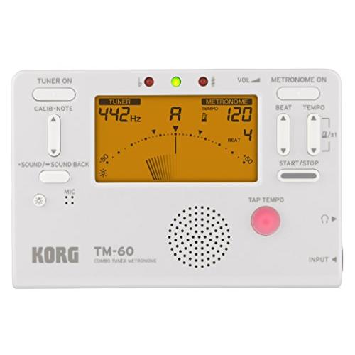 KORG(コルグ) チューナー メトロノーム 同時に使える TM-60 WH ホワイト 吹奏楽 ブラ...