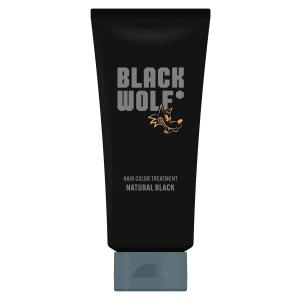 BLACK WOLF(ブラックウルフ) ヘアカラー トリートメント ナチュラルブラック 150g ナチュラルな黒髪へ｜nostal-dou