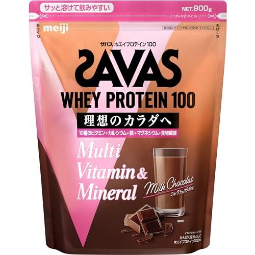 ザバス(SAVAS) ホエイプロテイン100 ミルクショコラ風味 900g 明治