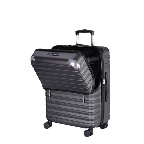 [アクタス] スーツケース ジッパー フロントオープン ブレーキ付き 拡張 61(拡張時72) L ...