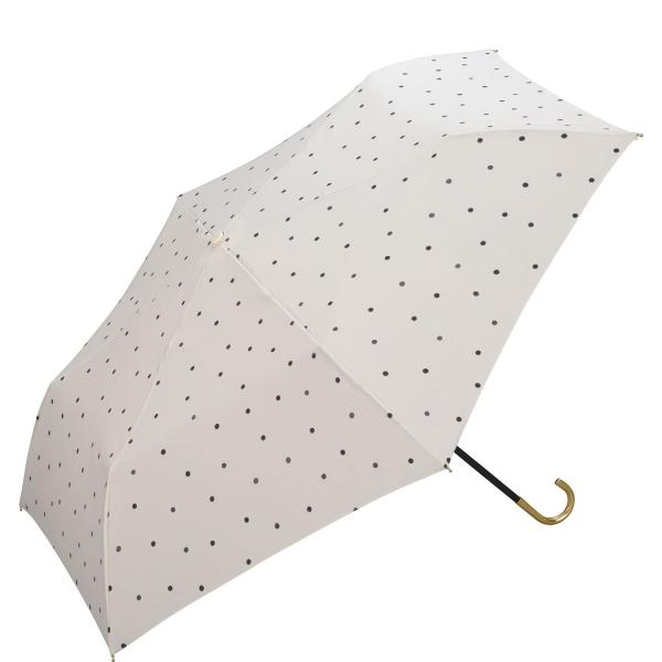 Wpc. 雨傘 ミルキードット ミニ オフ 折りたたみ傘 50cm レディース 晴雨兼用 大人可愛い...
