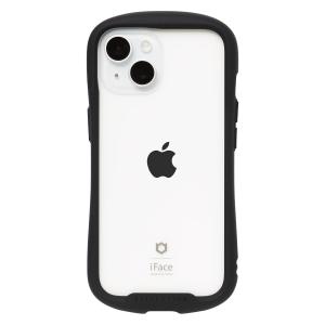 iFace Reflection iPhone 15 ケース クリア 強化ガラス (ブラック)【アイフェイス アイフォン15 用 iphone15 用｜nostal-dou