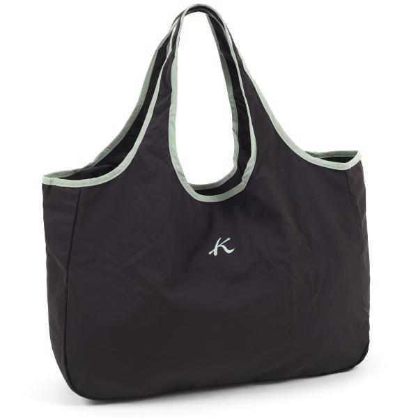 [キタムラ] 洗える エコバッグ BN0012 レディース チャコールグレー／ライトグリーン 813...