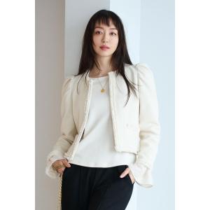 パワーショルダーツイードジャケット【松島花さん着用】