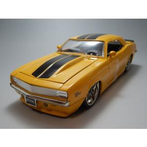 Jada TOYS BIGTIME MUSCLE 1969 CHEVY CAMARO (YELLOW) 1/24 SCALE｜nostalgic-dream