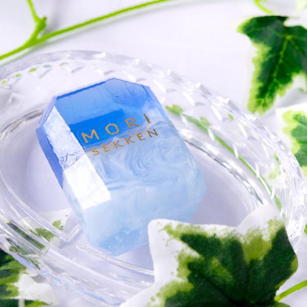 石鹸 固形石鹸 森石鹸 宝石石鹸 サファイヤ ベルガモット ナツメグ チュベローズ ジャスミン いい...