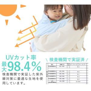抱っこ紐 紫外線カット98% ベビーケープ 暑...の詳細画像4