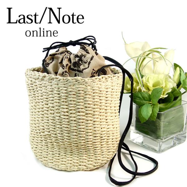 巾着型ミニバック レディース 編み込み ポーチ ミニバック エスニック カジュアル 散歩 軽量 ナチ...