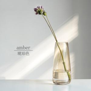 フラワーベース 北欧風 花瓶 ガラス 透明 円...の詳細画像2