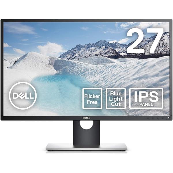 Dell Monitor P2717H/27インチ/FullHD/IPS 非光沢/高さ調整 回転/D...