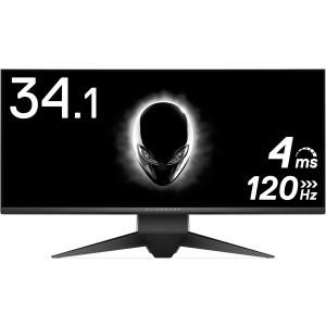 DELL Alienware ゲーミングモニター 34.1インチ AW3418DW 広視野角/フレームレス/120Hz/G-SYNC/UWQHD/IPS非光沢/DP,HDMI/高さ調整 3ヶ月保証付き 送料無料