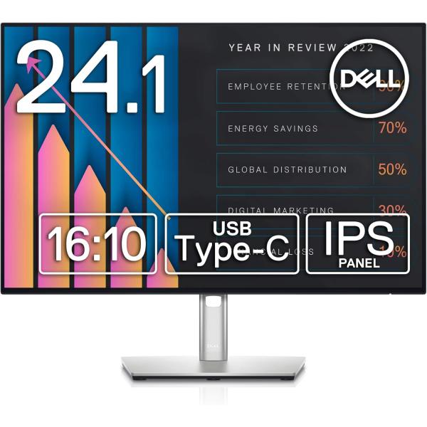 DELL モニター U2421E 24.1インチ WUXGA IPS 16:10 非光沢 USB-C...