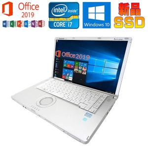 Panasonic Let's note CF-B11 Microsoft Office2019 Core i7-3635QM 2.4GHz 8GB 新品SSD256GB DVDドライブ 15インチ液晶 HDMI USB3.0 中古ノートパソコン