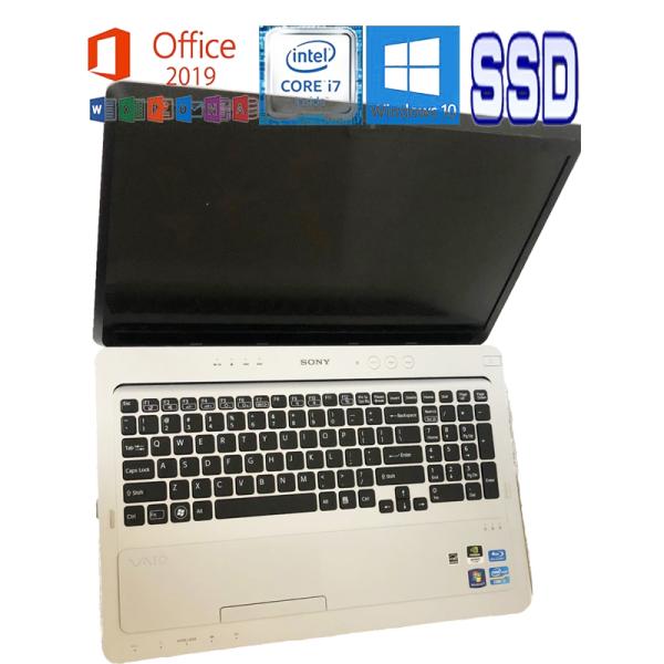 中古パソコン Sony VPCF22AJ/Microsoft Office 2019 Core i7...