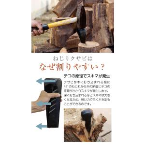 ねじり 楔 くさび 薪割り クサビ 2個セット...の詳細画像5
