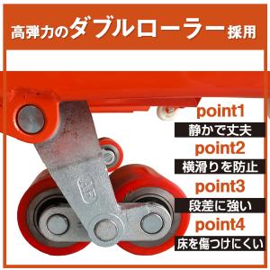 ハンドリフト 2t 低床 パレット用 長爪 ロ...の詳細画像4