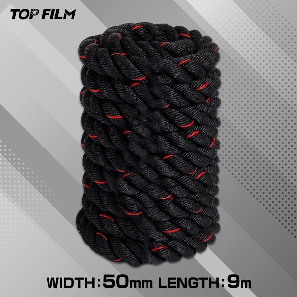 バトルロープ 自宅 9m トレーニングロープ 50mm 15.6kg ジムロープ スイングロープ 筋...