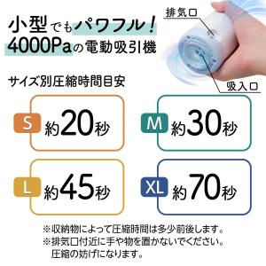 圧縮袋 衣類 ふとん 電動ポンプ 吸引機 バル...の詳細画像4
