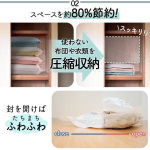 圧縮袋 衣類 ふとん 電動ポンプ 吸引機 バル...の詳細画像5