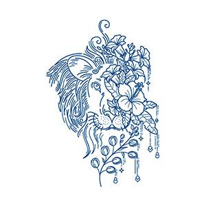 ジャグアタトゥーシール ヘナタトゥー GZ-288 2週間消えないタトゥーシール