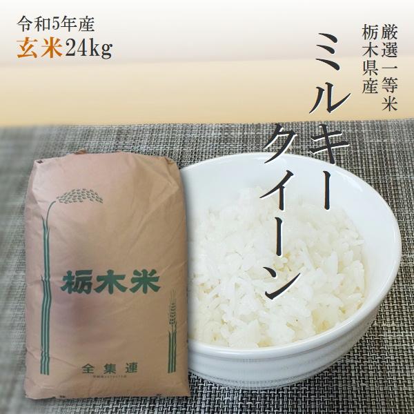 米 24g 玄米 送料無料 ミルキークイーン 令和5年産 栃木県 日光産 白米 一等米