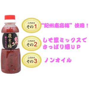 農家の梅ドレッシング 300ml 紀州 南高梅...の詳細画像1