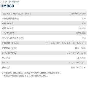共立 ハンマーナイフモア HMB80 ハンマー...の詳細画像2