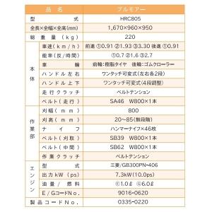 オーレック クローラハンマーナイフモア HRC...の詳細画像2
