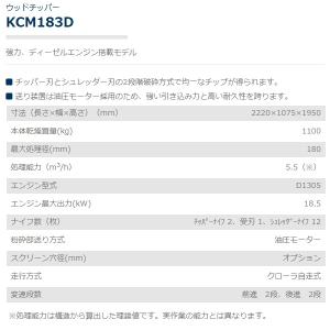 共立 ウッドチッパー KCM183D 破砕機/...の詳細画像2