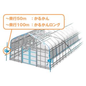 ハウス巻き上げ機 渡辺パイプ かるかん 50m...の詳細画像1