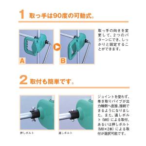 ハウス巻き上げ機 渡辺パイプ かるかん 50m...の詳細画像2