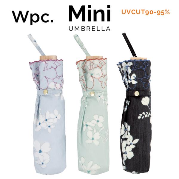 【Wpc】 日傘 折りたたみ傘 晴雨兼用傘 フラワープリントスカラップmini w.p.c ワールド...