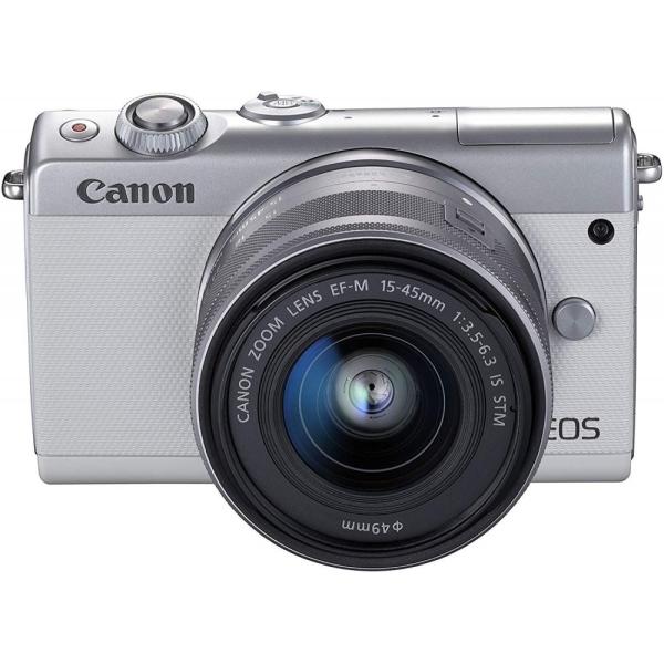 キヤノン Canon EOS M100 EF-M15-45 IS STM レンズキット ホワイト S...