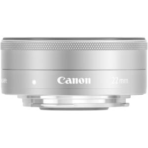 キヤノン Canon 単焦点広角レンズ EF-M22mm F2 STM シルバー ミラーレス一眼対応 EF-M222STMSL <プレゼント包装承ります>
