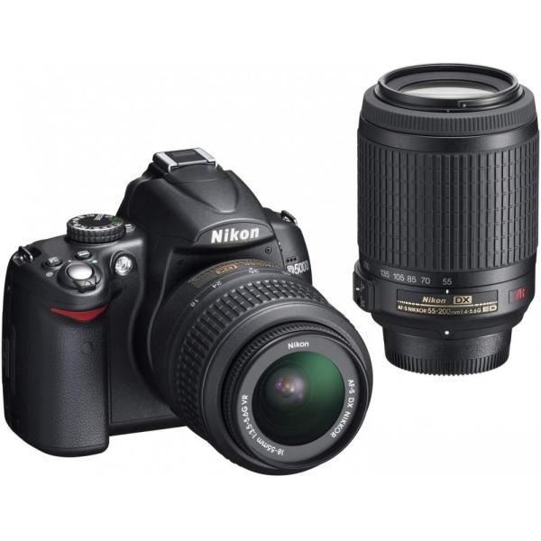 ニコン Nikon D5000 ダブルズームキット D5000WZ SDカード付き &lt;プレゼント包装...