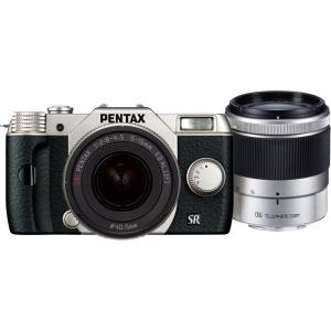 ペンタックス PENTAX デジタル Q10 ダブルズームキット シルバー SDカード付き <プレゼント包装承ります>｜nouvelle-vie