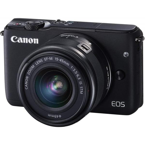 キヤノン Canon EOS M10 レンズキット ブラック   EOSM10BK-1545ISST...