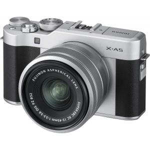 フジフィルム FUJIFILM  X-A5レンズキット シルバー X-A5LK-S SDカード付き &lt;プレゼント包装承ります&gt;