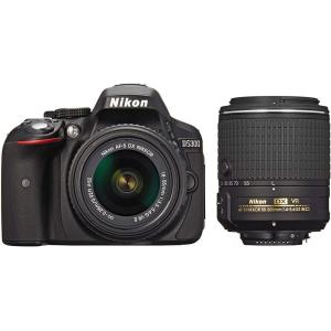 ニコン Nikon D5300 ダブルズームキット2 ブラック SDカード付き &lt;プレゼント包装承り...