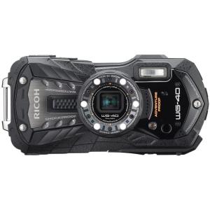 リコー RICOH 防水デジタルカメラ リコー RICOH WG-40 ブラック 防水14m耐ショッ...