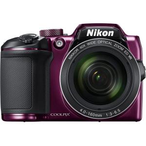 ニコン Nikon デジタルカメラ COOLPIX B500 光学40倍ズーム 1602万画素 単三電池 プラム B500PU