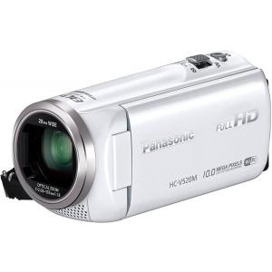 パナソニック Panasonic デジタルハイビジョンビデオカメラ V520 内蔵メモリー32GB ホワイト HC-V520M-W