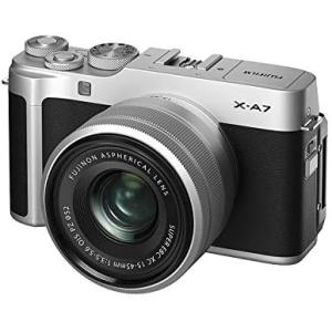 FUJIFILM ミラーレス一眼カメラ X-A7レンズキット シルバー X-A7LK-S