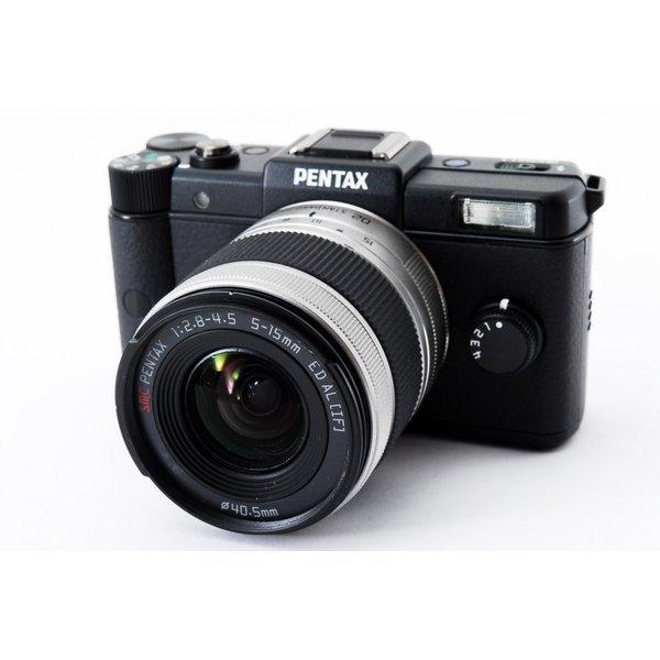 ペンタックス PENTAX Q 02 ブラック レンズキット 美品 超小型ボディ SDカードストラッ...