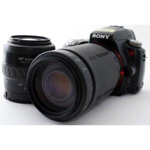 SONY（ソニー） α55 ダブルズームセット 美品 SDカード付 フード付