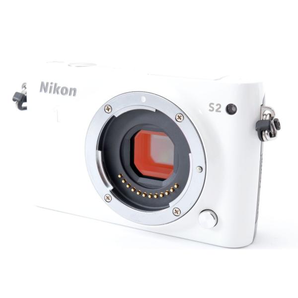 ニコン Nikon  S2 ボディ ホワイト 美品  microSDカード付き、ストラップ付き &lt;プ...
