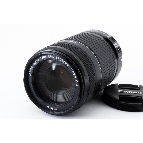 キヤノン Canon EF-S 55-250mm F4-5.6 IS II 美品 望遠ズームレンズ ...