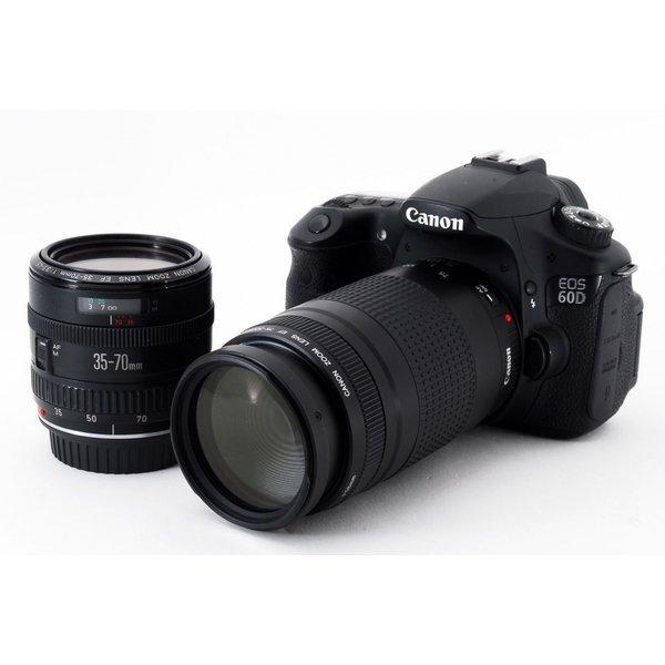 キヤノン Canon EOS 60D 超望遠ダブルズームセット 美品 新品 SDカード付き &lt;プレゼ...
